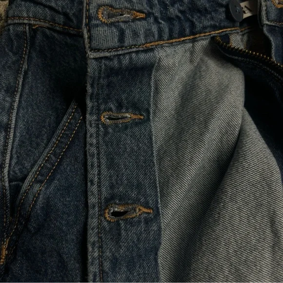 Zara Denim Faux Wrap Skort - Picture 13 of 14